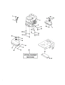 Engine parts for Craftsman Front-Engine Lawn Tractor 917271012 from AppliancePartsPros.com
