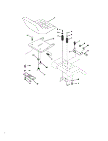 Seat Assembly parts for Craftsman Front-Engine Lawn Tractor 917271012 from AppliancePartsPros.com