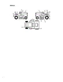 Decals parts for Craftsman Front-Engine Lawn Tractor 917271012 from AppliancePartsPros.com