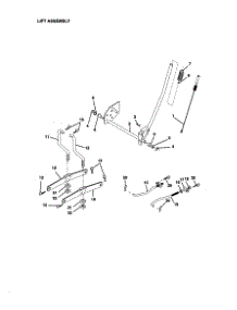 Lift Assembly parts for Craftsman Front-Engine Lawn Tractor 917271012 from AppliancePartsPros.com