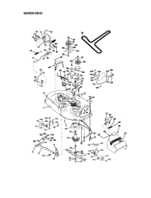 Mower Deck parts for Craftsman Front-Engine Lawn Tractor 917271012 from AppliancePartsPros.com