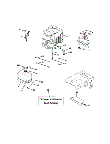 Engine parts for Craftsman Front-Engine Lawn Tractor 917271013 from AppliancePartsPros.com