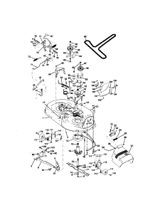 Mower Deck parts for Craftsman Front-Engine Lawn Tractor 917271013 from AppliancePartsPros.com