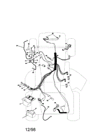 Electrical parts for Craftsman Front-Engine Lawn Tractor 917271014 from AppliancePartsPros.com