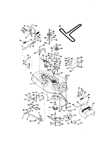 Mower Deck parts for Craftsman Front-Engine Lawn Tractor 917271014 from AppliancePartsPros.com