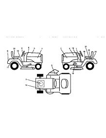 Decals parts for Craftsman Front-Engine Lawn Tractor 917271020 from AppliancePartsPros.com