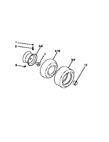 Wheels And Tires parts for Craftsman Front-Engine Lawn Tractor 917271020 from AppliancePartsPros.com