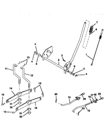 Mower Lift parts for Craftsman Front-Engine Lawn Tractor 917271020 from AppliancePartsPros.com