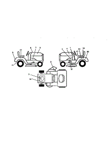 Decal parts for Craftsman Front-Engine Lawn Tractor 917271021 from AppliancePartsPros.com