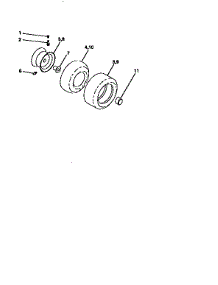 Wheels And Tires parts for Craftsman Front-Engine Lawn Tractor 917271021 from AppliancePartsPros.com