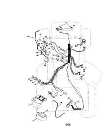 Electrical parts for Craftsman Front-Engine Lawn Tractor 917271022 from AppliancePartsPros.com