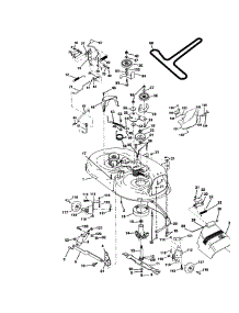 Mower Deck parts for Craftsman Front-Engine Lawn Tractor 917271022 from AppliancePartsPros.com