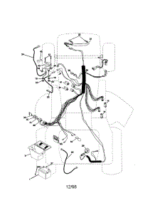 Electrical parts for Craftsman Front-Engine Lawn Tractor 917271023 from AppliancePartsPros.com