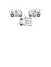 Decals parts for Craftsman Front-Engine Lawn Tractor 917271023 from AppliancePartsPros.com