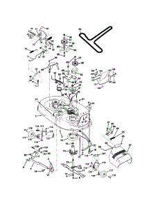Mower Deck parts for Craftsman Front-Engine Lawn Tractor 917271023 from AppliancePartsPros.com