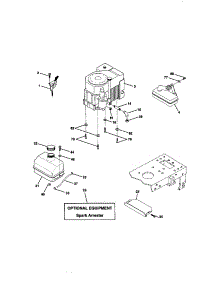 Engine parts for Craftsman Front-Engine Lawn Tractor 917271024 from AppliancePartsPros.com