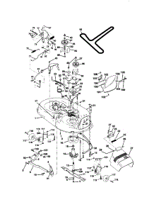 Mower Deck parts for Craftsman Front-Engine Lawn Tractor 917271024 from AppliancePartsPros.com