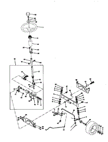 Steering Assembly parts for Craftsman Front-Engine Lawn Tractor 917271030 from AppliancePartsPros.com