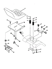 Seat Assembly parts for Craftsman Front-Engine Lawn Tractor 917271030 from AppliancePartsPros.com