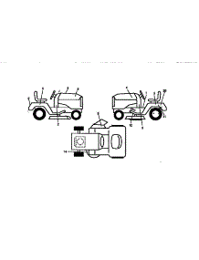 Decals parts for Craftsman Front-Engine Lawn Tractor 917271030 from AppliancePartsPros.com