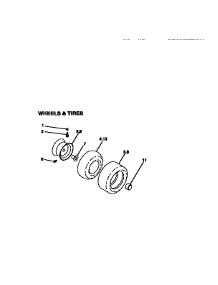 Wheel Assembly parts for Craftsman Front-Engine Lawn Tractor 917271030 from AppliancePartsPros.com
