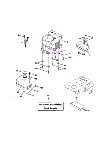 Engine parts for Craftsman Front-Engine Lawn Tractor 917271031 from AppliancePartsPros.com