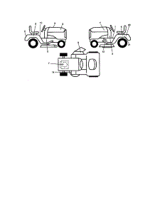 Decals parts for Craftsman Front-Engine Lawn Tractor 917271031 from AppliancePartsPros.com