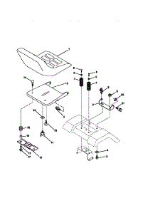 Seat Assembly parts for Craftsman Front-Engine Lawn Tractor 917271040 from AppliancePartsPros.com