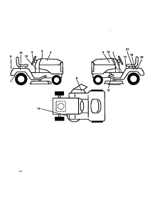Decals parts for Craftsman Front-Engine Lawn Tractor 917271040 from AppliancePartsPros.com