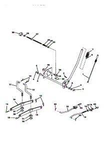Mower Lift parts for Craftsman Front-Engine Lawn Tractor 917271040 from AppliancePartsPros.com