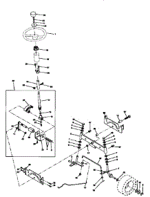 Steering Assembly parts for Craftsman Front-Engine Lawn Tractor 917271041 from AppliancePartsPros.com