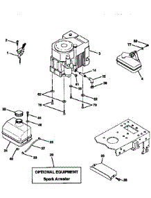 Engine parts for Craftsman Front-Engine Lawn Tractor 917271041 from AppliancePartsPros.com