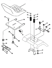 Seat Assembly parts for Craftsman Front-Engine Lawn Tractor 917271041 from AppliancePartsPros.com