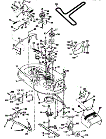 Mower Deck parts for Craftsman Front-Engine Lawn Tractor 917271041 from AppliancePartsPros.com