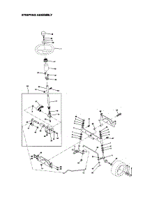 Steering Assembly parts for Craftsman Front-Engine Lawn Tractor 917271042 from AppliancePartsPros.com