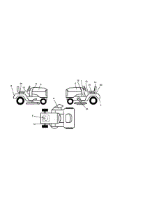 Decals parts for Craftsman Front-Engine Lawn Tractor 917271042 from AppliancePartsPros.com