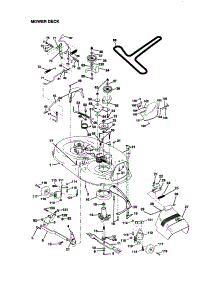 Mower Deck parts for Craftsman Front-Engine Lawn Tractor 917271042 from AppliancePartsPros.com