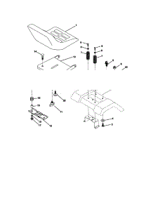 Seat Assembly parts for Craftsman Front-Engine Lawn Tractor 917271050 from AppliancePartsPros.com