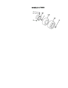 Wheels And Tires parts for Craftsman Front-Engine Lawn Tractor 917271050 from AppliancePartsPros.com