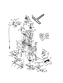 Mower Deck parts for Craftsman Front-Engine Lawn Tractor 917271051 from AppliancePartsPros.com