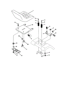 Seat Assembly parts for Craftsman Front-Engine Lawn Tractor 917271052 from AppliancePartsPros.com