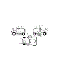 Decals parts for Craftsman Front-Engine Lawn Tractor 917271052 from AppliancePartsPros.com