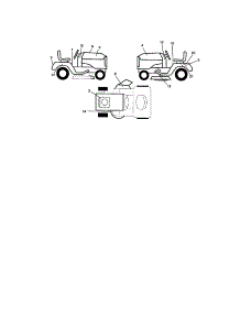 Decals parts for Craftsman Front-Engine Lawn Tractor 917271054 from AppliancePartsPros.com
