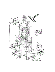 Mower Deck parts for Craftsman Front-Engine Lawn Tractor 917271054 from AppliancePartsPros.com
