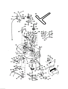Mower Deck parts for Craftsman Front-Engine Lawn Tractor 917271060 from AppliancePartsPros.com