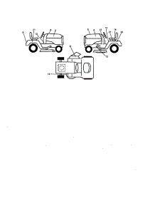 Decals parts for Craftsman Front-Engine Lawn Tractor 917271061 from AppliancePartsPros.com