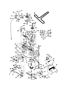 Mower Deck parts for Craftsman Front-Engine Lawn Tractor 917271061 from AppliancePartsPros.com
