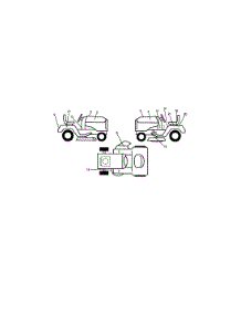 Decals parts for Craftsman Front-Engine Lawn Tractor 917271063 from AppliancePartsPros.com