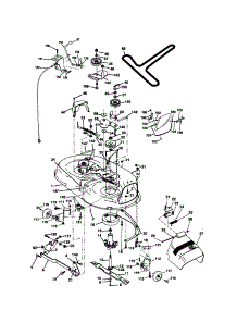 Mower Deck parts for Craftsman Front-Engine Lawn Tractor 917271063 from AppliancePartsPros.com