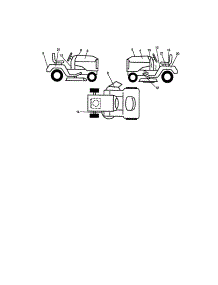 Decals parts for Craftsman Front-Engine Lawn Tractor 917271064 from AppliancePartsPros.com